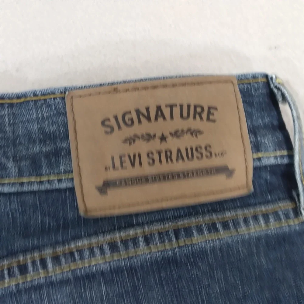 Levi's Signature jeans mens 36x30 blue Flex stretch denim pants regular straight